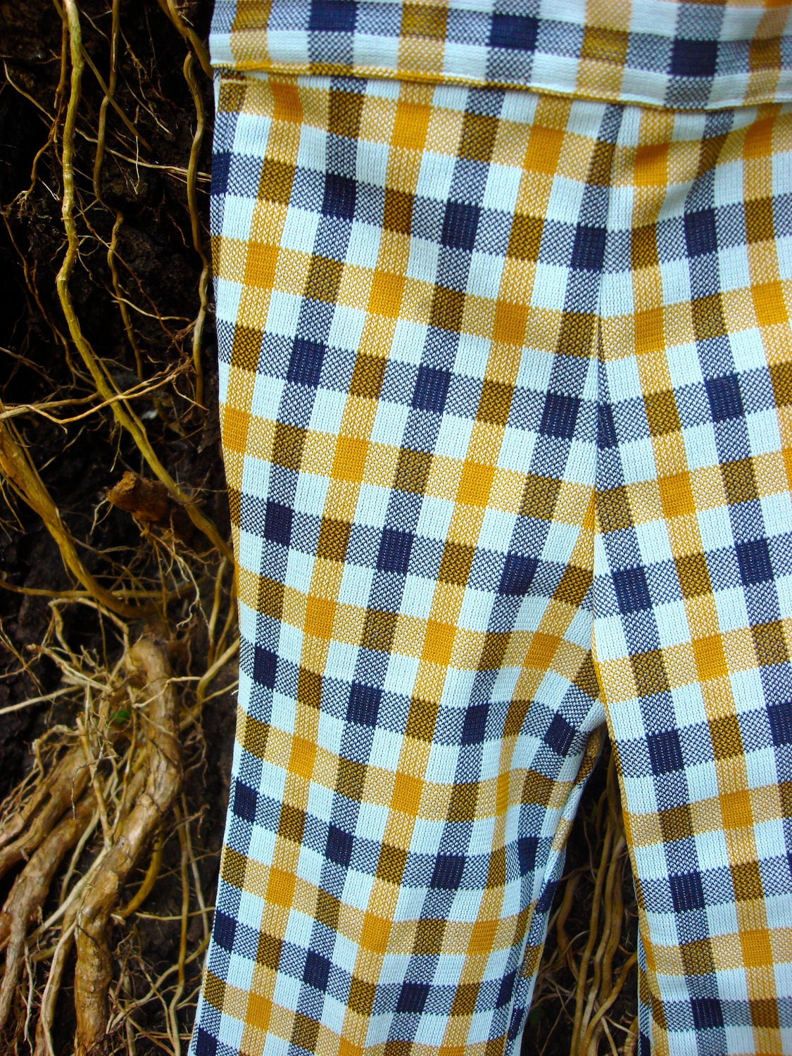 Vintage Adorable Plaid Baby Bellbottoms 12-18 months