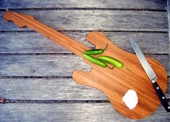 Bamboo guitar Cutting Board