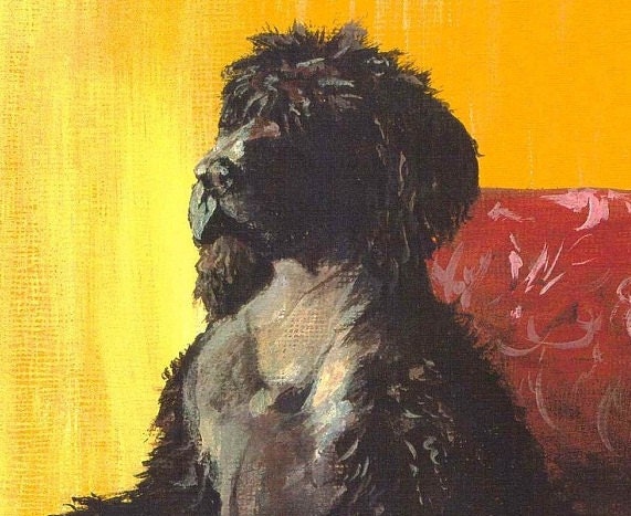Dog greetings card - blank, notecard