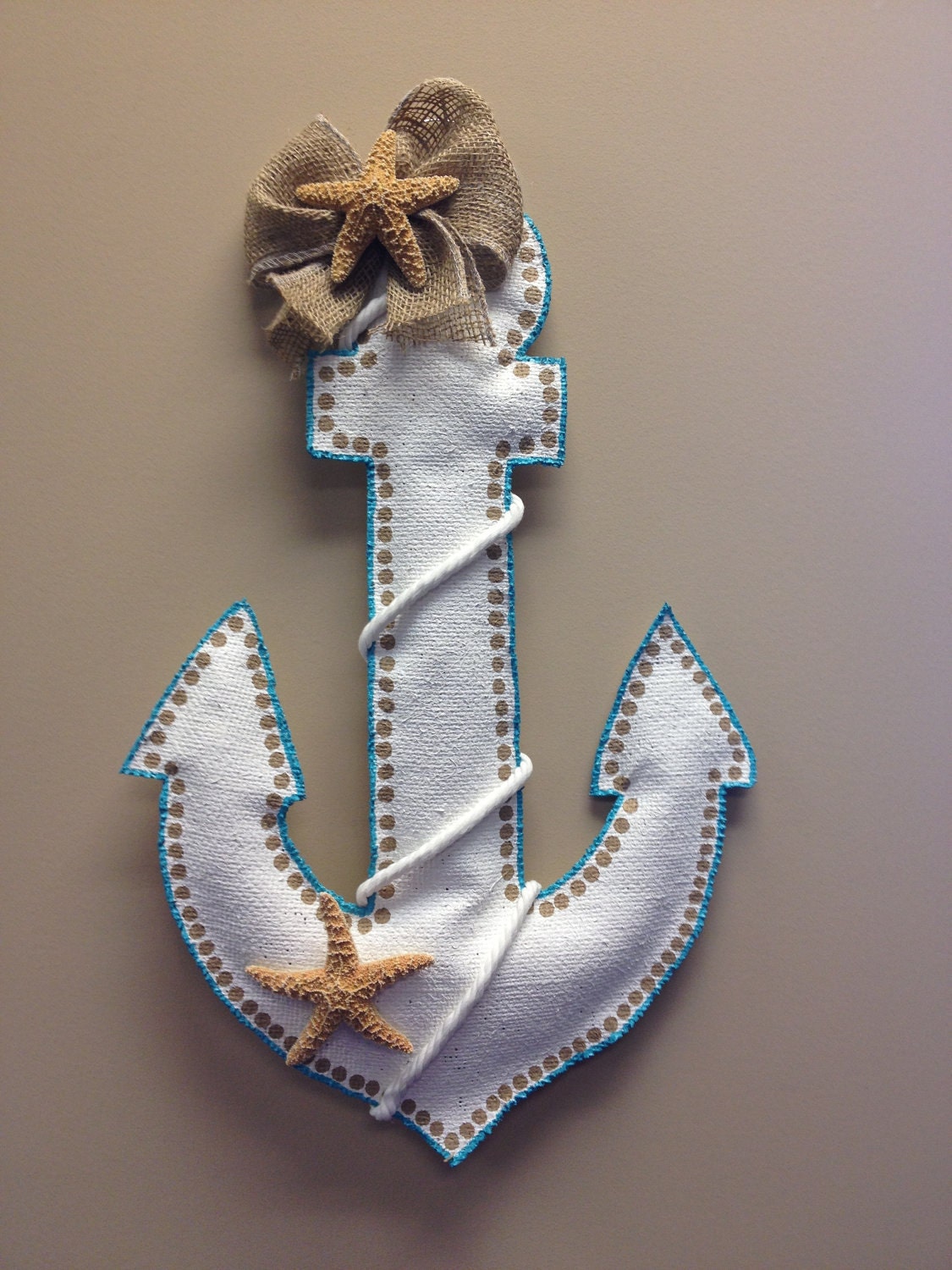 Anchor Burlap Door Hanger