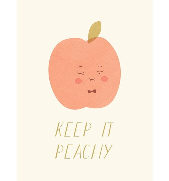 RESERVED FOR THISISFOUNDRY Art Print A3 - Keep It Peachy