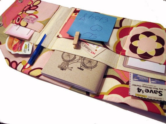 Rose Pink Clutch Organizer Wallet in Rosey Pink