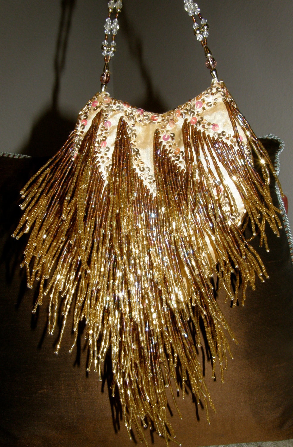 SUPER CUTE Gold beaded glamorous purse - thekidsandmommy SUPER CUTE Gold beaded glamorous purse - thekidsandmommy