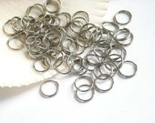 200 Stainless Steel Double Loop Split Open Jump Rings 7mm