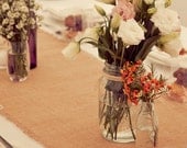 rustic hessian table runner - 3 metres