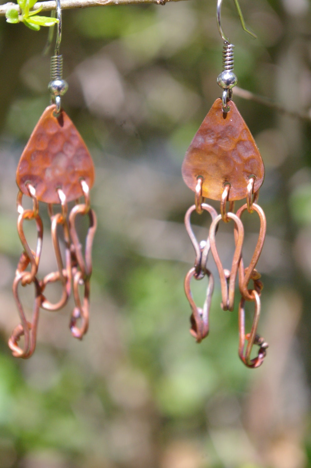 Copper Dangle Earrings