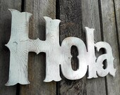 Wooden "HOLA" Sign - Plywood