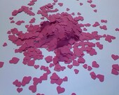 Valentine's day Hot pink mini hearts confetti for valentines tables, invitations, decorations