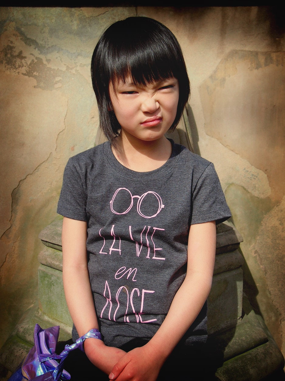 La Vie en Rose girls' limited edition crew neck tee shirt 10/12Y
