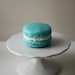 Tiffany Blue Coconut Buttercream French Macaron