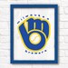 Baseball decor - Vintage Milwaukee Brewers - rustic home decor 16x20 wood sign - Sports room Wall hanging Boys room Man cave decor