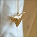 Long Shark Tooth Gold Necklace