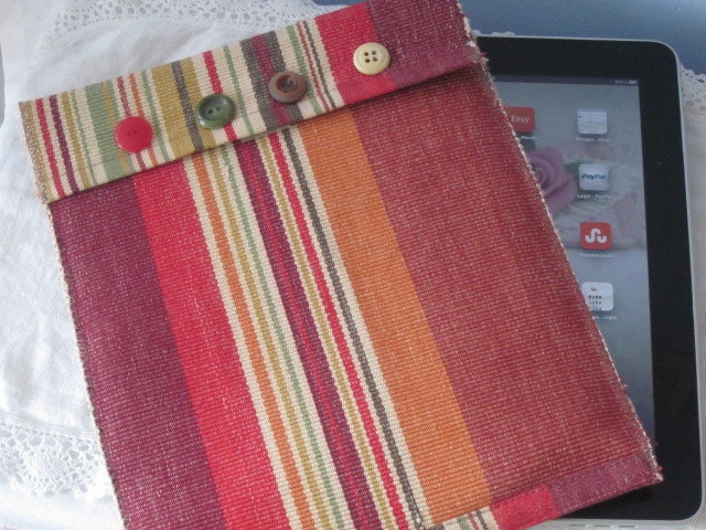 IPAD COVER SLEEVE Kindle Nook Upcycled Placemat