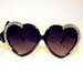 MARIALIA "Half-Heart" Swarovski(R) Heart Sunnies (24karat Gold)