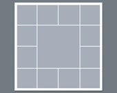 Storyboard, Photographers Template, Photoshop Template, Photo Collage - 12 x 12 - No.4