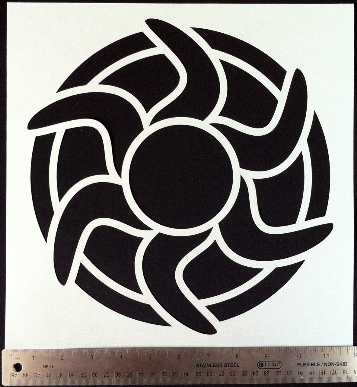 KalaDalas Large Demo Stencil: Sun Dancer Design
