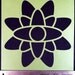 KalaDalas Large Demo Stencil: Mayan Eye Design