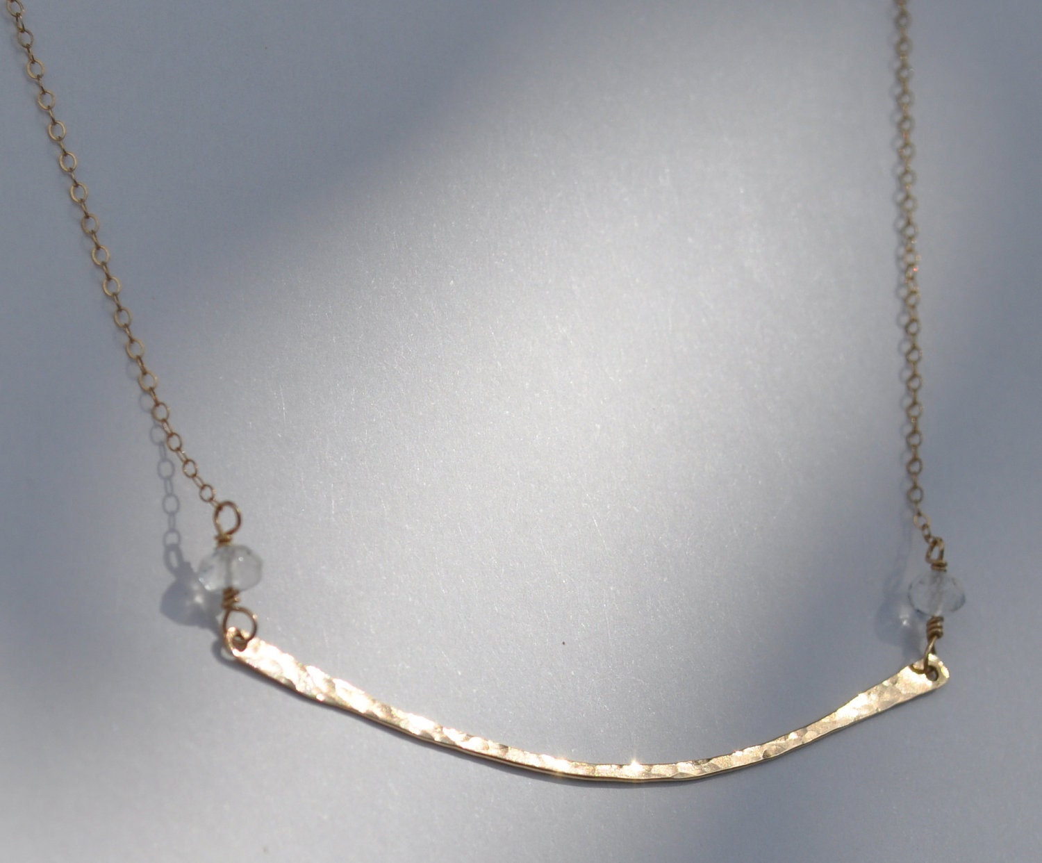 Gold Bar Necklace, Minimalist Jewelry, Stick