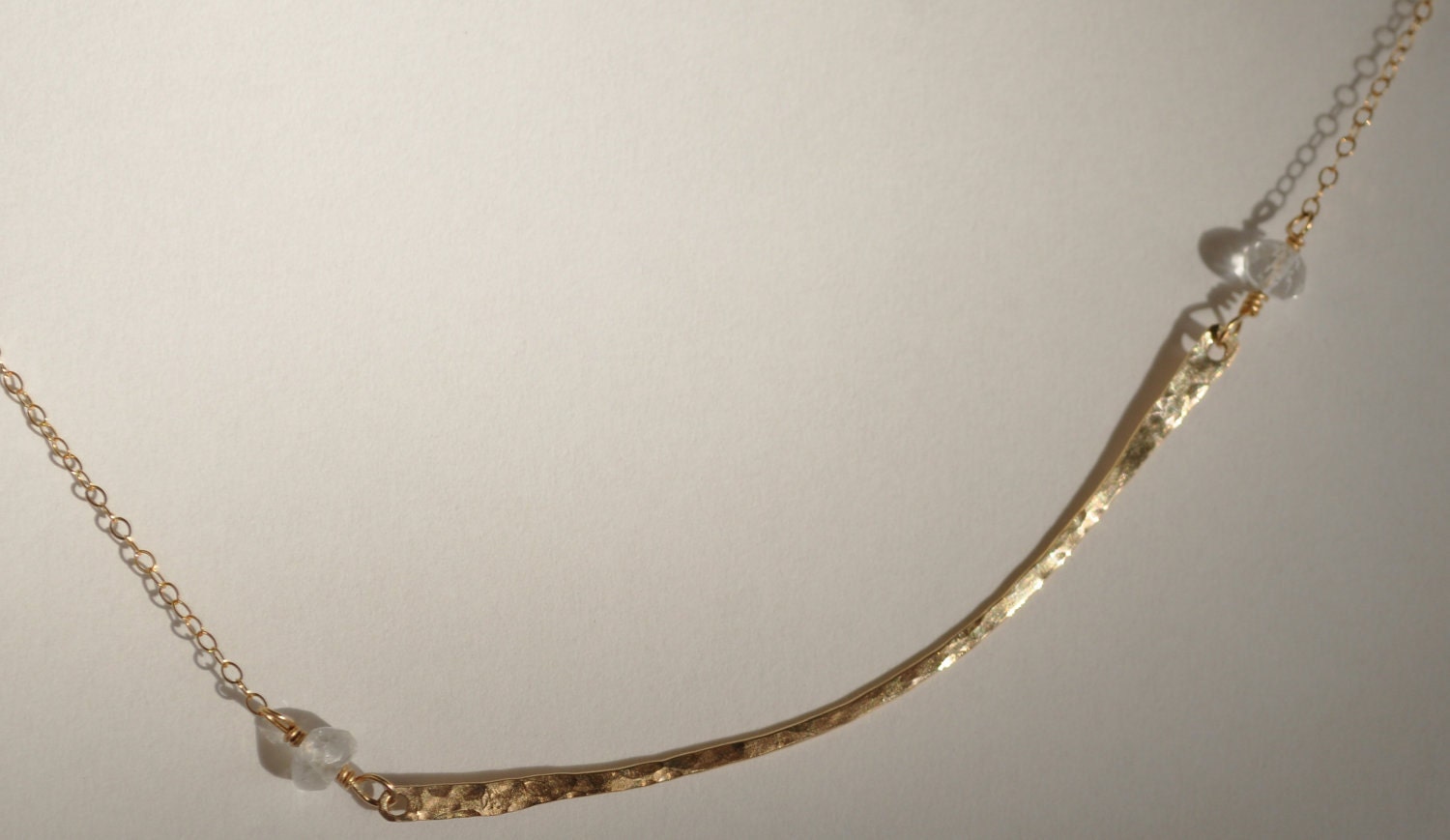 Gold Bar Necklace, Minimalist Jewelry, Stick