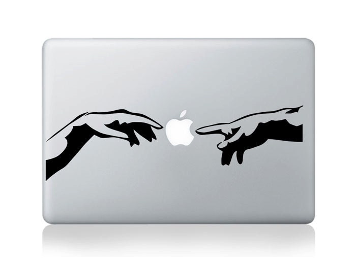 Hand--Mac Decal Macbook stickers Macbook Decals Apple Decal for Macbook pro Macbook air ipad and iphone