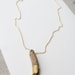 Driftwood Pendant Necklace in Gold Dipped Color Block