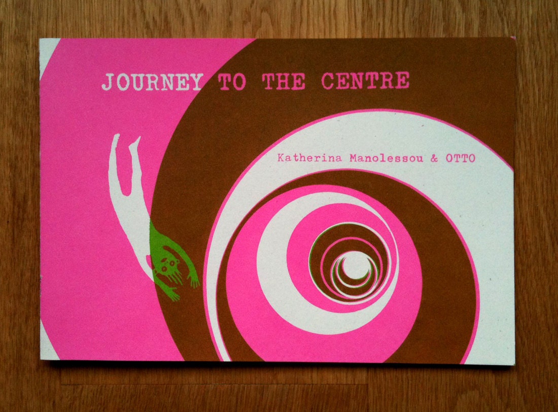 Journey to the Centre, screenprinted artist's book. 91 / 100