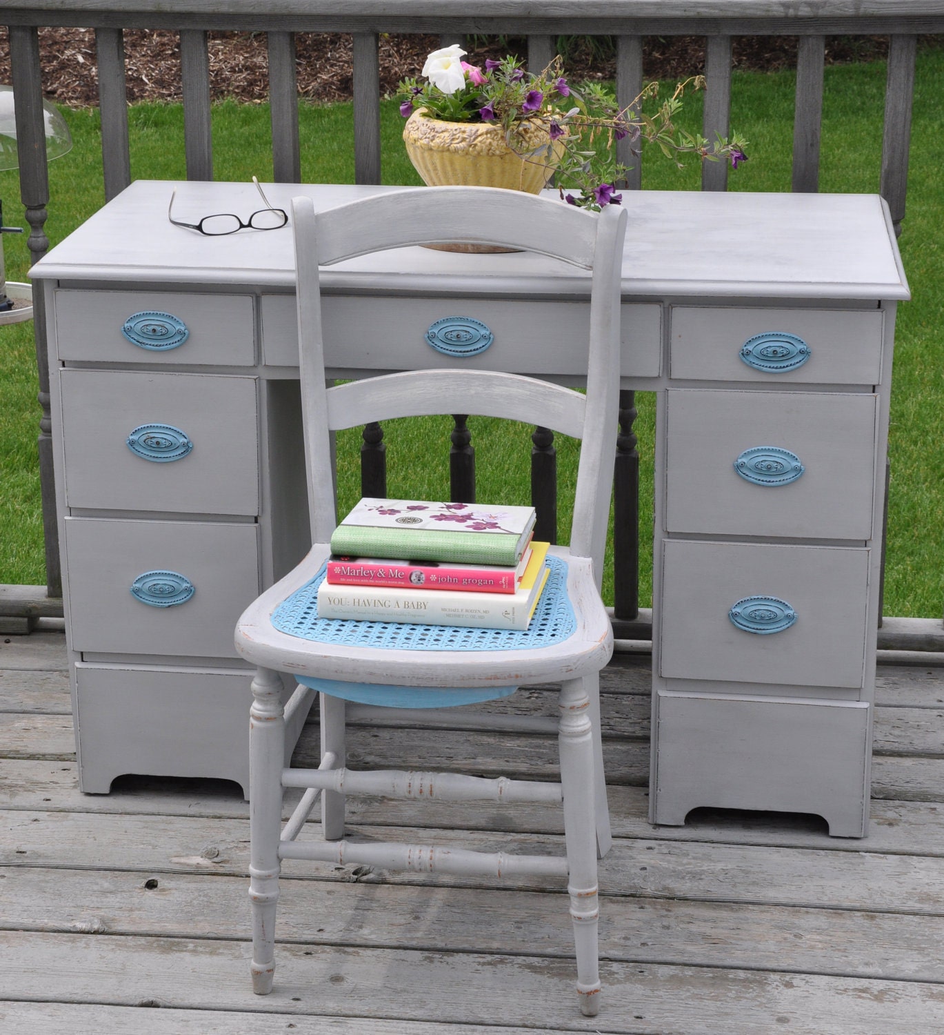 The Perfect Writing Desk with Vintage Chair