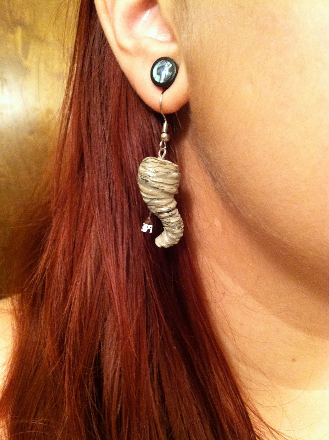Tornado with a House Earrings