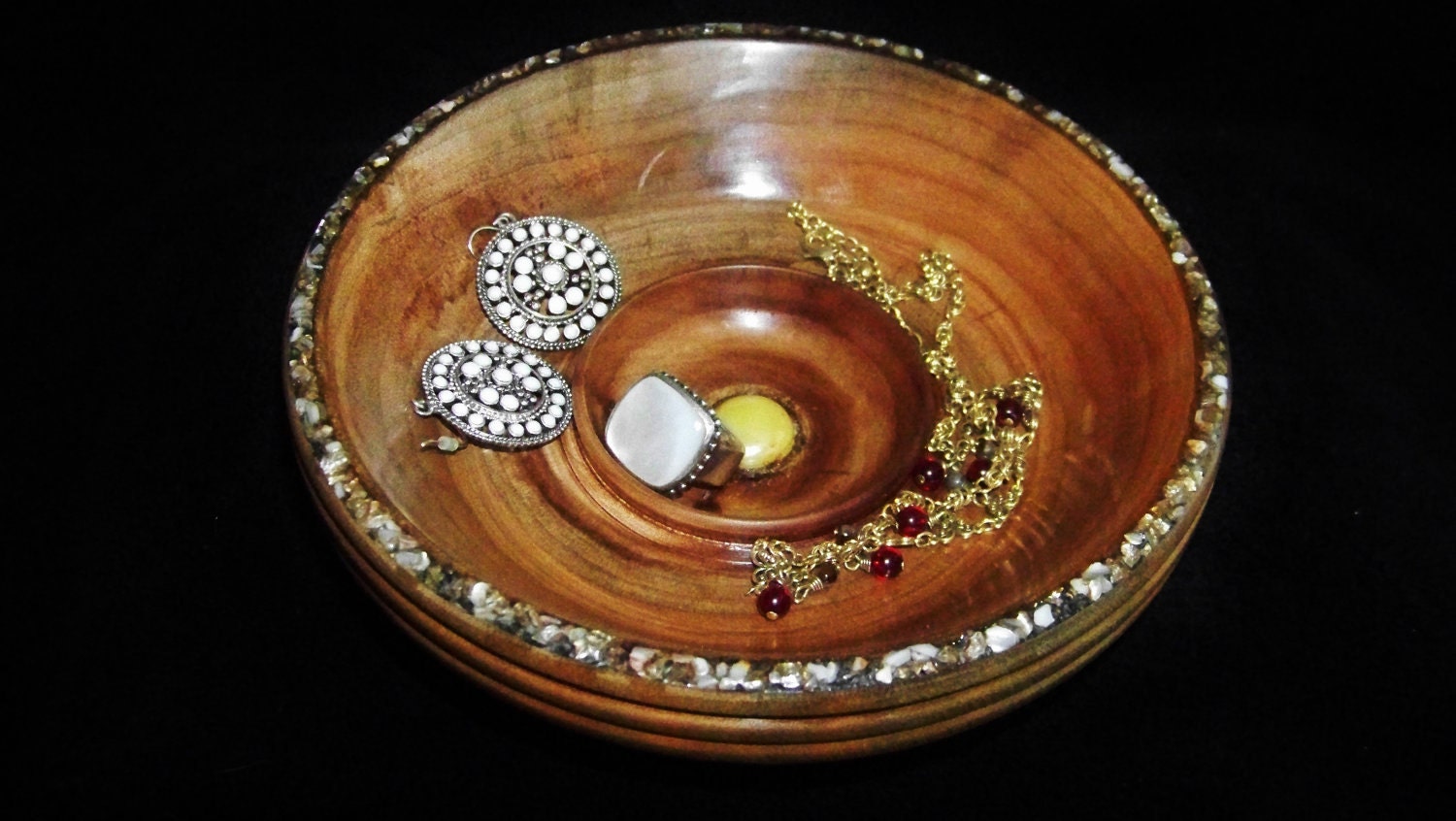 Bowl Vanity Dish With Inlay