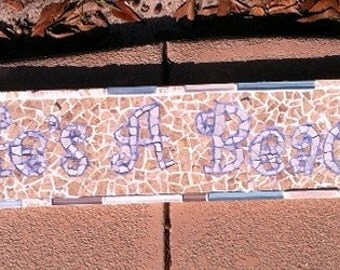 Mosaic Hanging Sign