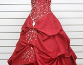 2012 Spring Style Ball Gown Sweetheart Ruffles Sleeveless Floor-length Taffeta Prom Dresses / Evening Dresses