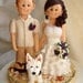 Personalised bride and groom wedding cake topper-Taking orders for August 20, 2013 onwards Only- Fully booked through up till mid Aug 2013