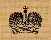 French Crown Royal Vintage Digital Collage Sheet Image Iron On Transfer For Prints Jewelry Fabric Pillows Tea Towels Tote Bags Crowns 9