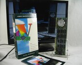 Unique Handmade Video Graphics Adapter Desk Clock Upcycled Office Home Decor Computers n Clocks, Free Priority Shipping Included