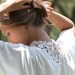 Express shipping Wedding Shawl / Lace & Chiffon Bridal Cape