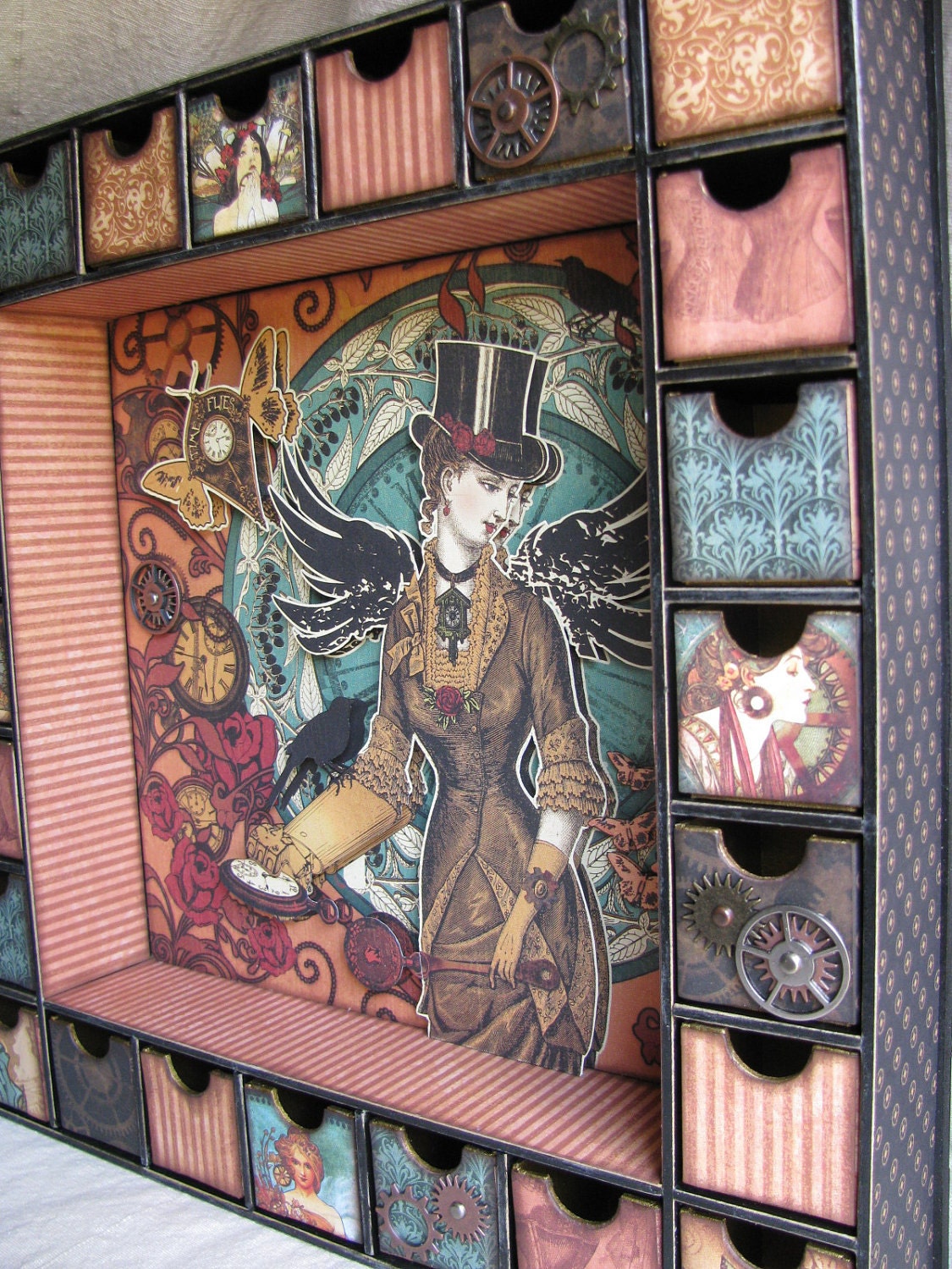 Steampunk Advent Calendar/Shadow Box