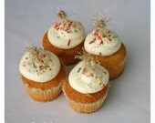 Gold Sparkle Cucpake Toppers or Appetizer Picks