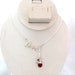 Silver LOVE Wire Wrapped Crystal Pendant Moonstone Heart Bead adjustable chain Necklace Wire Writing