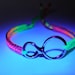 Infinity Bracelet with neon mix nylon thread