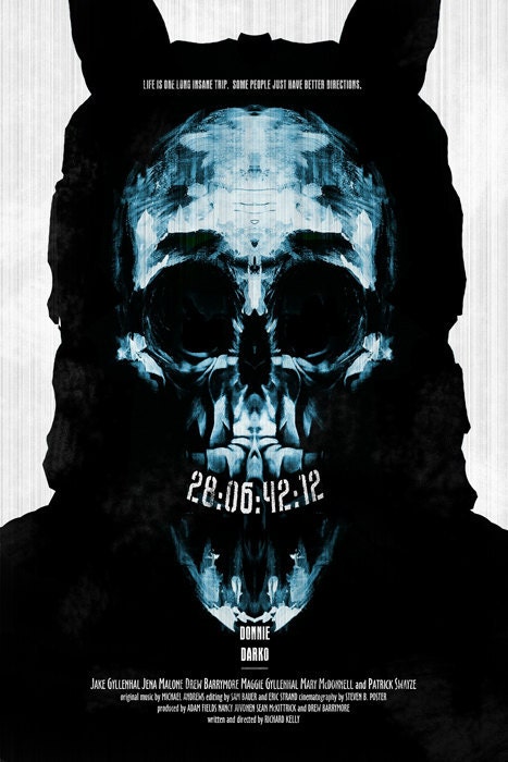 Donni Darko - 12x18 - Movie Poster - donnie darko, movie poster, film, retro