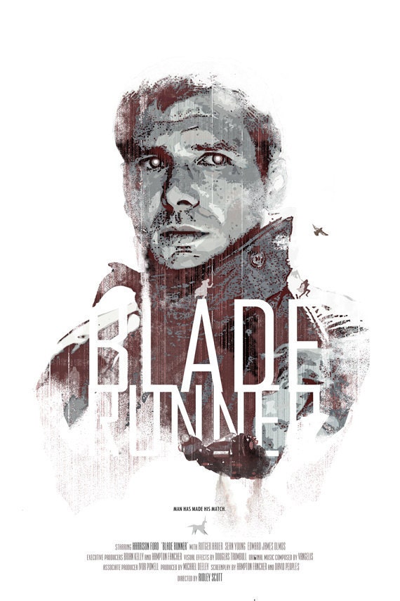 Blade Runner - 12x18 -Movie Poster - blade runner, movie poster, film, scifi, geekery