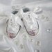HEART & CROSS COMBO Baby Girl Converse White Leather Christening Wedding Baptismal Swarovski Infant Crib Shoe Size 1, 2 , 3 , 4
