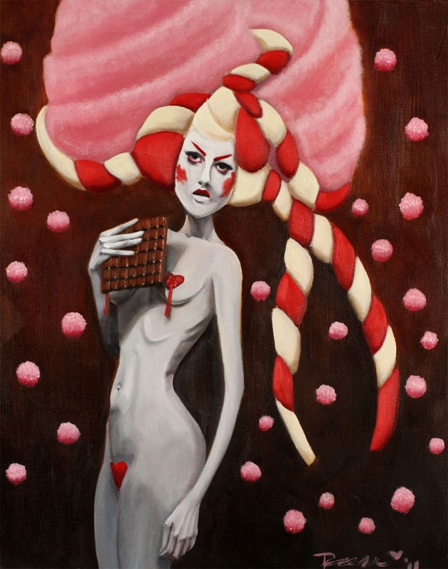 Candy. A Reese Hilburn (RockabillyReese) Original Oil Painting