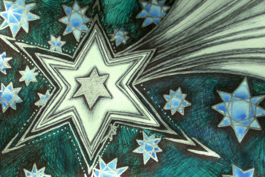 Shooting Star - 5" x 7" Open edition giclee print (Series of details, studies and sketchbook work)