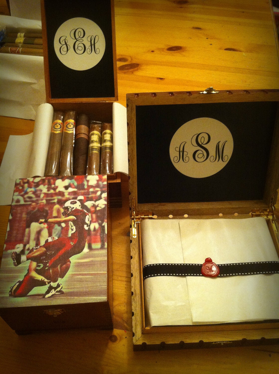 Monogrammed Watch Box