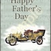 FATHER'S DAY CARD Printable Vintage Auto Car Happy Father's Day Greeting