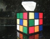 RUBIK'S  Rubik Cube Tissue Box Cover Big Bang Theory-hit US tv sitcom-Rubix