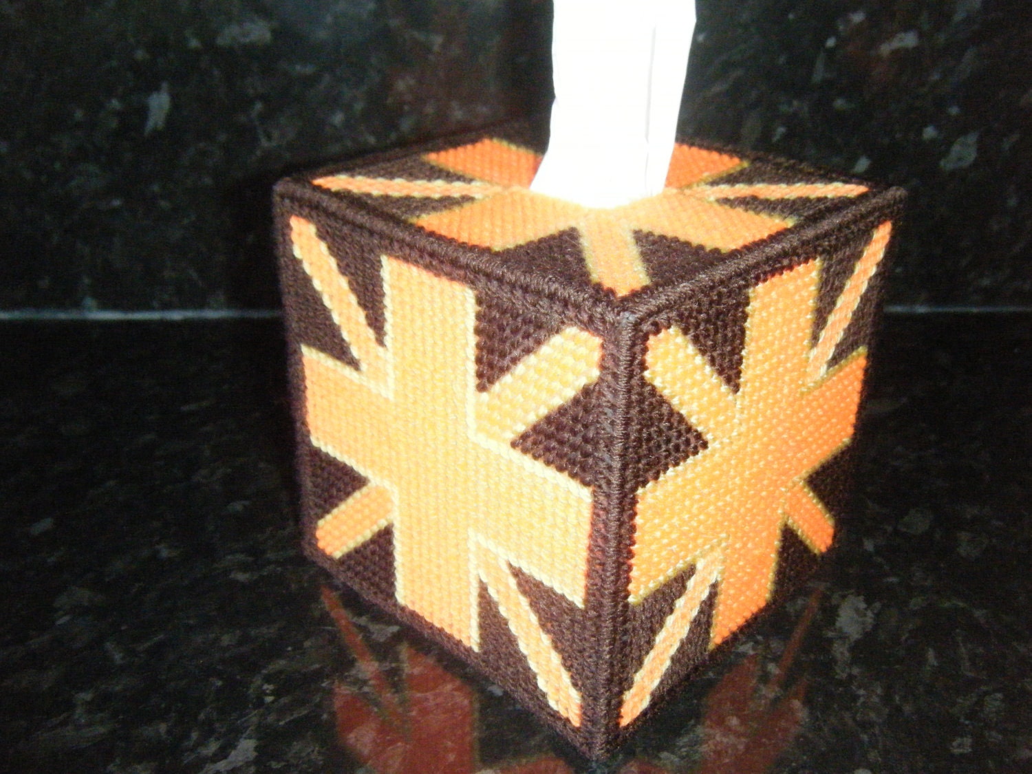 Union Jack Style Tissue Box Cover