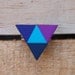 Purple Rain Triangle Ring