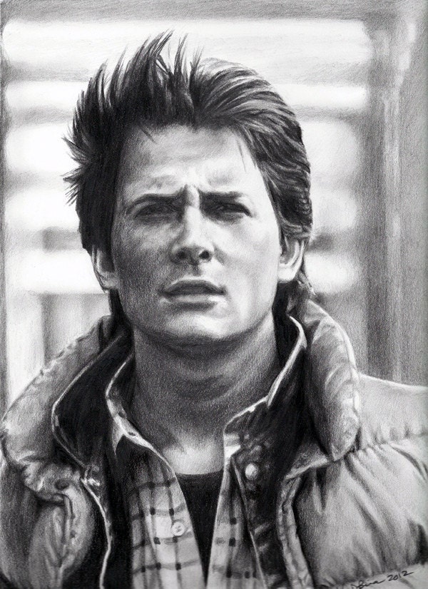 Print of Marty McFly Portrait